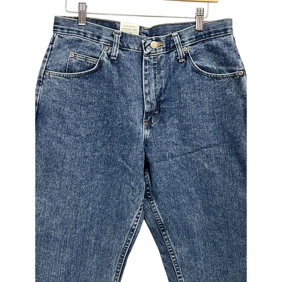 Wrangler Five Star Jeans Mens 32x30 Blue Relaxed Fit Premium Denim Cotton - Picture 3 of 11